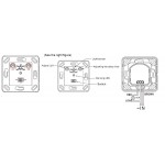 Detector de Movimiento IR y crepuscular Empotrar Pared 180g IP20 Blanco, 3 cables
