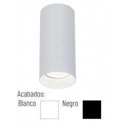 Foco LED superficie Redondo S13 φ60*130mm Blanco ó Negro para Lámpara GU10/MR16