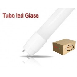 Tubo LED T8 1200mm Cristal ECO 18W Blanco Neutro, conexión 1 lado, Caja de 25 ud x 3,84€/ud.