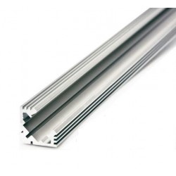 Perfil Aluminio Angulo 19x19mm. para tiras LED, barra 2 Metros