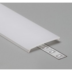 Difusor Opal plano para perfil Aluminio Anodizado PS3312, barra de 3 Metros