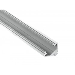 Perfil Angulo aluminio anodizado 22x22mm para tiras LED, barra 2 Metros
