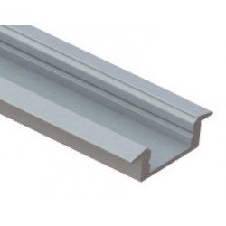 Perfil Aluminio Empotrar LINE 24x7mm. para tiras LED, barra 2 Metros