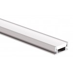 Perfil empotrar suelo pisable aluminio anodizado 19,2x8,3mm para tiras LED, barra 3 Metros