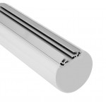 Perfil Aluminio anodizado Eco con difusor Redondo 120mm. para tiras LED, barra 2 Metros - completo, desde 31,00€/mt