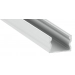 Perfil Aluminio Superficie 17x15mm. para tiras LED, barra de 2 Metros