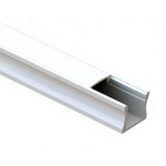 Perfil Aluminio Superficie LINE 17,5x14mm. para tiras LED, barra de 3 Metros