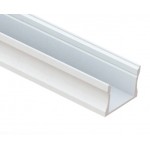 Perfil Aluminio Blanco Superficie 22,6x15,5mm. para tiras LED, barra 2 metros
