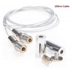 Suspensión 2 cables acero de 1 metro para perfil LED