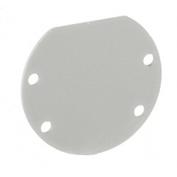 Tapa Final Blanco Aluminio para perfil redondo lacado PR3939A