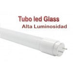 Tubo LED T8 1500mm Cristal 24W Blanco Frío ALTA LUMINOSIDAD, conexión 1 lado