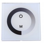 Regulador Táctil para tira LED Monocolor Blanco para empotrar en cajetín universal