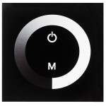 Regulador Tácti para tira LED Monocolor Negro para empotrar en cajetín universal