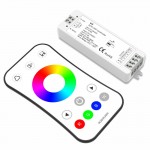 Controlador para tira LED RGB 144W-288W 12V/24V con mando Blanco