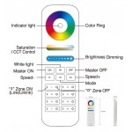 Mando Controlador RF Monocolor, RGB, RGBW, CCT, RGB+CCT. hasta 8 zonas