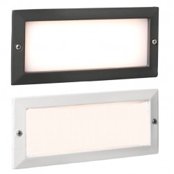 Foco LED exterior IP54 empotrar pared 3,6W 180Lm Blanco ó Negro