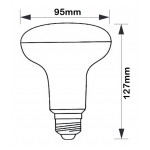 Lámpara LED Reflectora R95 E27 6W NEODIMIO