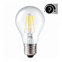 Lámpara LED Standard Clara E27 Filamento 7,5W 2500ºK 800lm Regulable