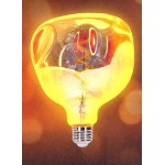 Lámpara LED StylLife Organic G125 Glod E27 4W Filamento espiral 1800ºK