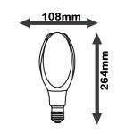Lámpara LED AP Elepsoidal E40 50W 5000ºK