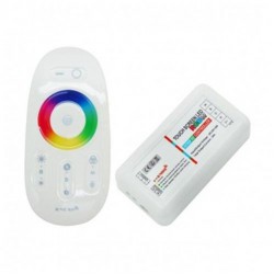 Controlador para tira LED RGBW, Dimmer por Control Remoto RF Touch Blanco