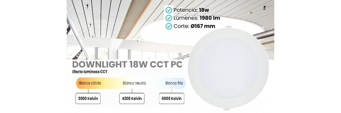 Downlight Techo Lamas 18w c167