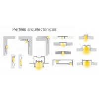 Perfil empotrable integración