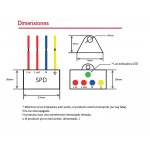 Protector LED contra sobretesión 16A Clase I IP67 con indicador luminoso