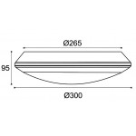 Plafón LED superficie Redondo 18W IP66 CCT seleccionable