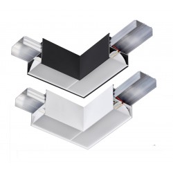 Unión L Luminaria Colgante-Superficie Aluminio Lineal SKYPROFIL LED Difusor Prismático