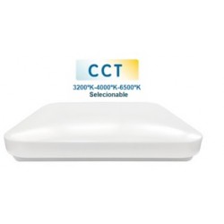 Plafón LED superficie Cuadrado 300x300mm Blanco 18W CCT