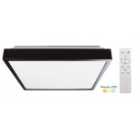 Plafón LED superficie Cuadrado 420x420mm Negro 30W CCT con mando