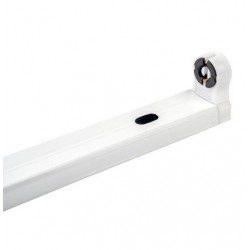 Regleta para 1 tubo LED T8 G13 de 600mm, conexión 1 lado, desde 3,00€/ud