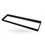 Marco Negro superficie Panel LED 300x1200 Backlight, 65mm altura