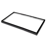 Marco Negro superficie Panel LED 600x1200 Backlight, 65mm altura
