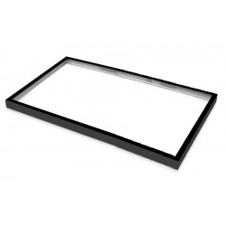 Marco Negro superficie Panel LED 600x1200 Backlight, 65mm altura