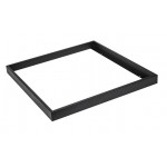 Marco Negro superficie Panel LED 600x600 Backlight, 65mm altura