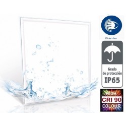Panel LED Backlight 600X600mm 40W Marco Blanco IP65 CRI-90 PRO