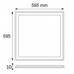 Panel LED Marco Luminoso 600X600mm 40W PC