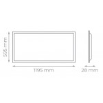 Panel LED Backlight 600X1200mm 80W Marco Blanco Flicker Free UGR<19 PRO CCT 