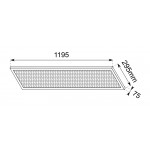 Panel LED 300X1200mm 40W Marco Blanco 4000ºK UGR15 Flicker Free PRO, Ideal centros educativos 