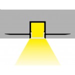 Perfil Aluminio Empotrar integración obras, para tiras LED hasta 9mm, barra 2 Metros - completo- (a 8,50€/m)