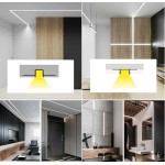 Perfil Aluminio Empotrar integración obras, para tiras LED hasta 9mm, barra 2 Metros - completo- (a 8,50€/m)