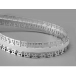 Perfil Aluminio Empotrar Flexible integración obras, para tiras LED hasta 12mm, barra 2 Metros