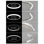 Perfil Aluminio Empotrar Flexible integración obras, para tiras LED hasta 9mm, barra 2 Metros