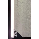 Perfil Aluminio Empotrar integración obras modelo B 1 ala, para tiras LED hasta 9mm, barra 2 Metros - completo- (a 7,00€/m)