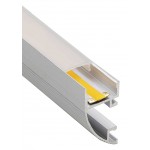 Perfil Aluminio Superficie pared Cornisa Blanco PRO 18x36mm. para tiras LED, barra de 3 Metros