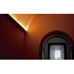 Perfil Aluminio Superficie pared Cornisa Blanco 56x65mm. para tiras LED, barra de 2 Metros