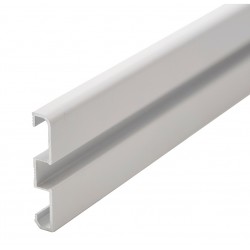 Perfil Rodapié aluminio lacado Blanco PRO 58x10,2mm para tiras LED, barra 2 Metros
