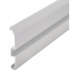 Perfil Rodapié aluminio lacado Blanco PRO 80x10,2mm para tiras LED, barra 2 Metros Perfil Rodapié aluminio lacado Blanco PRO 80x10,2mm para tiras LED, barra 2 Metros